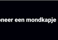 doneer een mondkapje