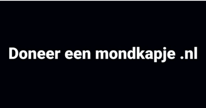 doneer een mondkapje