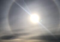 Halo boven het IJsselmeer