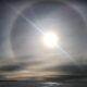 Halo boven het IJsselmeer