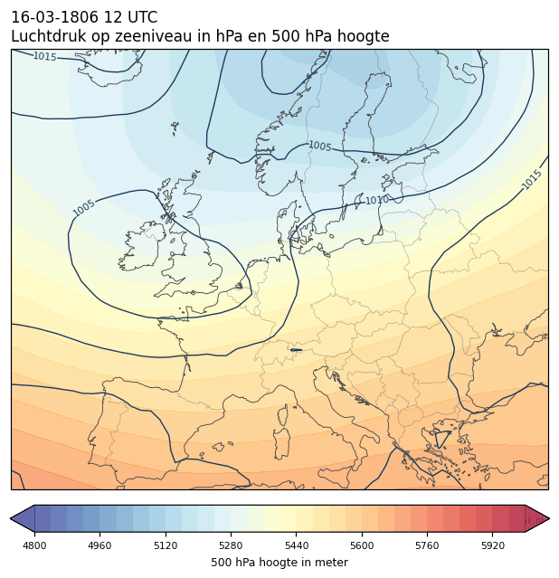 Weerkaart van 16 maart 1806 om 12 UTC