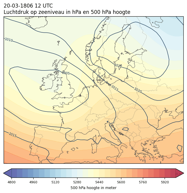 Weerkaart van 20 maart 1806 om 12 UTC