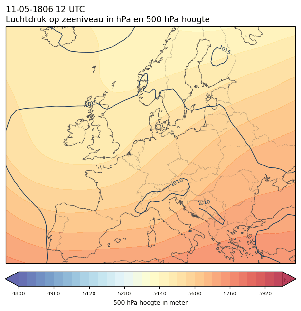 Weerkaart van 11 mei 1806 om 12 UTC