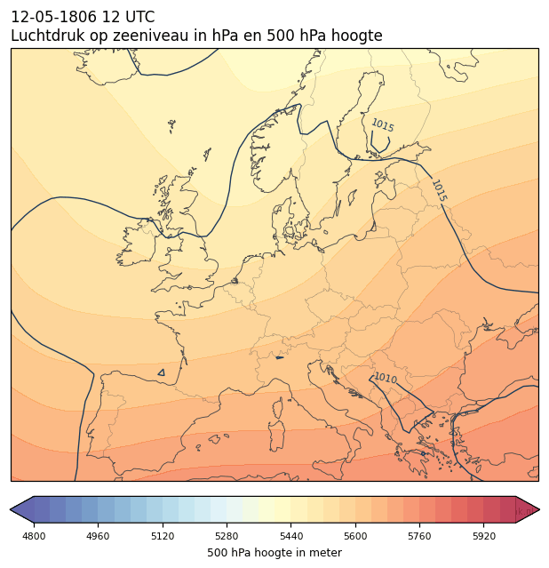Weerkaart van 12 mei 1806 om 12 UTC