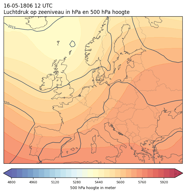 Weerkaart van 16 mei 1806 om 12 UTC