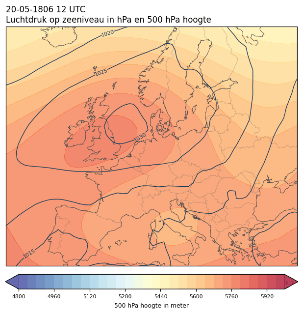 Weerkaart van 20 mei 1806 om 12 UTC