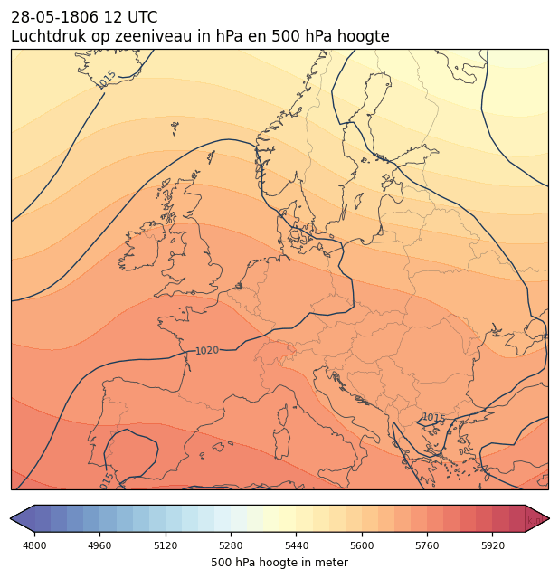 Weerkaart van 28 mei 1806 om 12 UTC