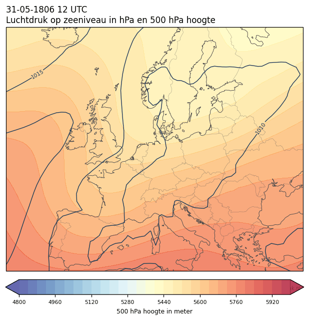 Weerkaart van 31 mei 1806 om 12 UTC