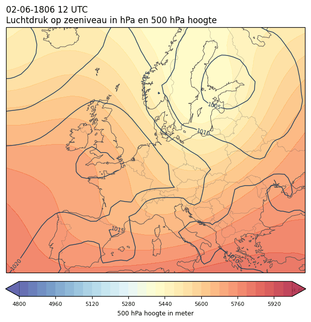 Weerkaart van 2 juni 1806 om 12 UTC