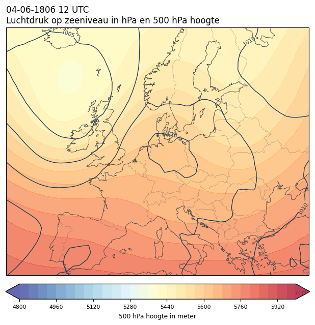 Weerkaart van 4 juni 1806 om 12 UTC