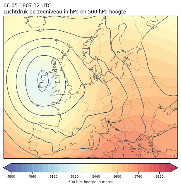Weerkaart van 6 mei 1807 om 12 UTC