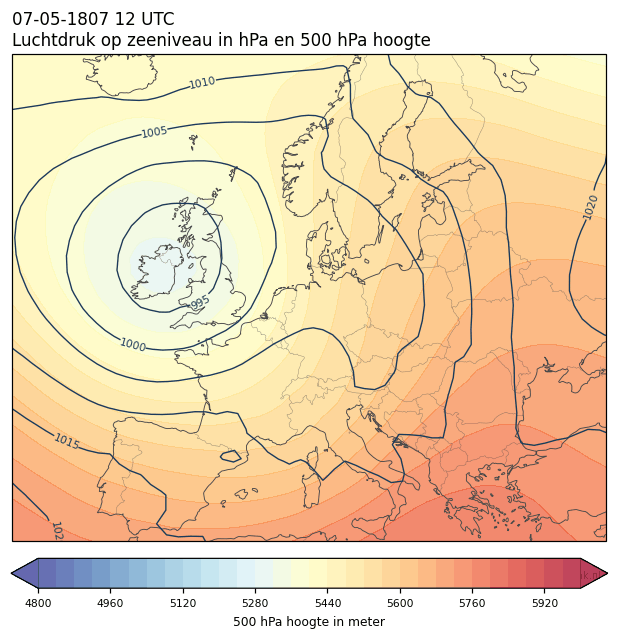 Weerkaart van 7 mei 1807 om 12 UTC