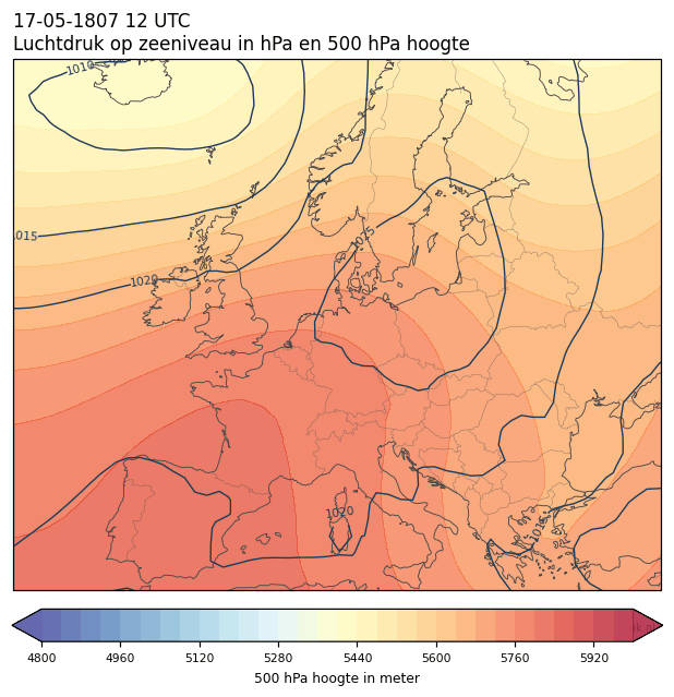Weerkaart van 17 mei 1807 om 12 UTC