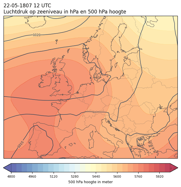 Weerkaart van 22 mei 1807 om 12 UTC