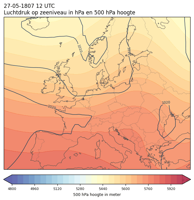 Weerkaart van 27 mei 1807 om 12 UTC