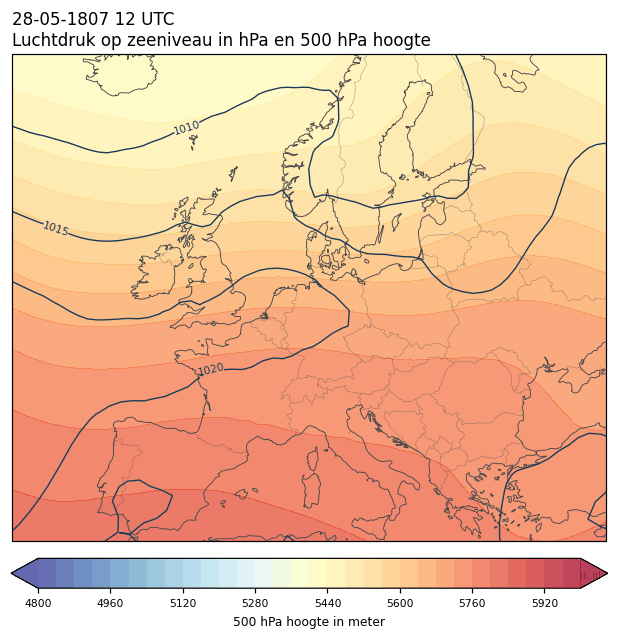 Weerkaart van 28 mei 1807 om 12 UTC