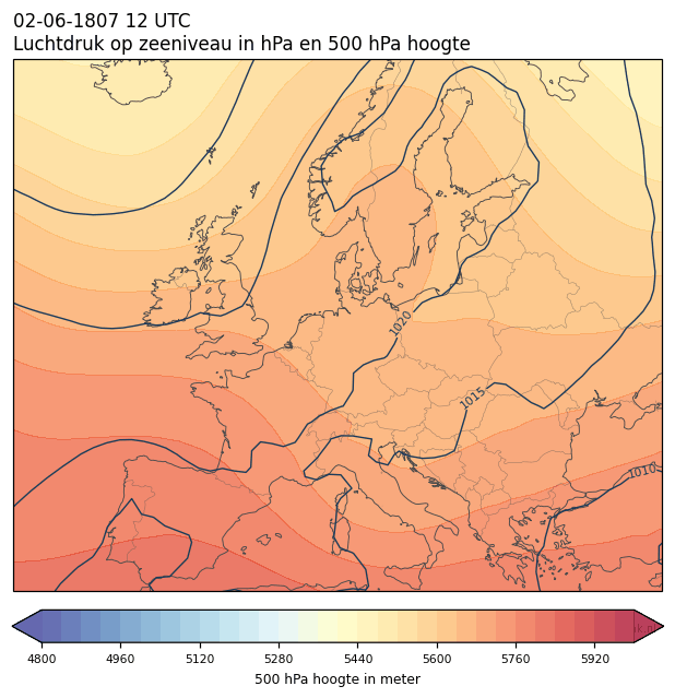 Weerkaart van 2 juni 1807 om 12 UTC