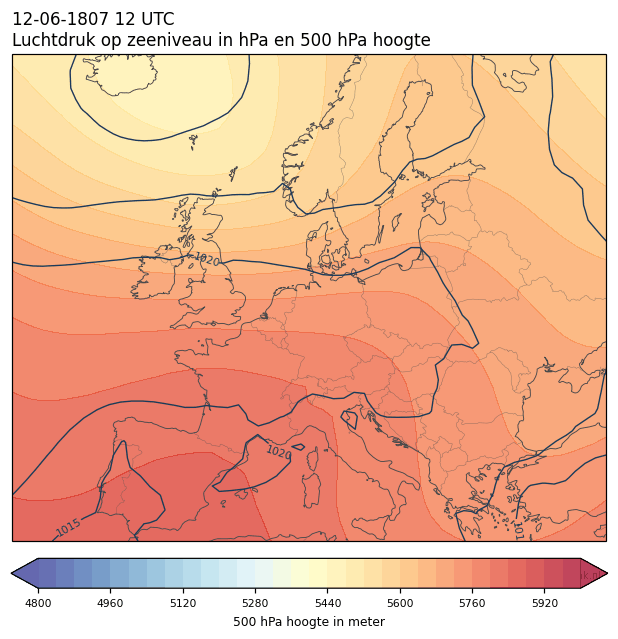 Weerkaart van 12 juni 1807 om 12 UTC