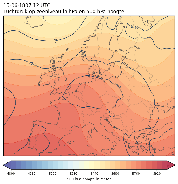 Weerkaart van 15 juni 1807 om 12 UTC