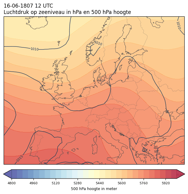 Weerkaart van 16 juni 1807 om 12 UTC