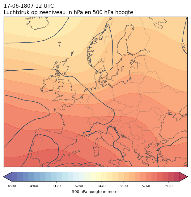 Weerkaart van 17 juni 1807 om 12 UTC