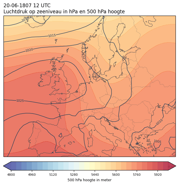 Weerkaart van 20 juni 1807 om 12 UTC