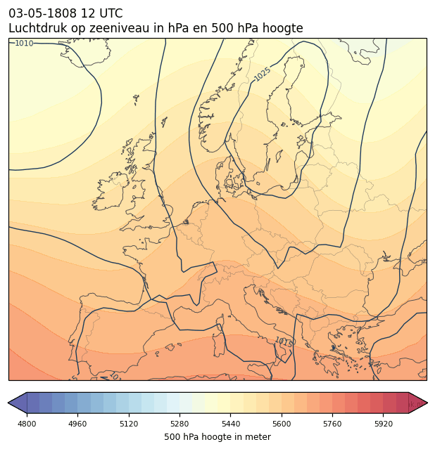 Weerkaart van 3 mei 1808 om 12 UTC