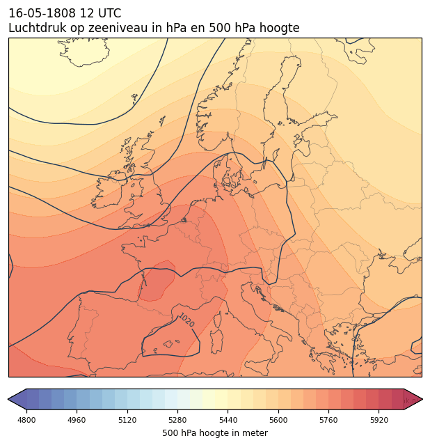Weerkaart van 16 mei 1808 om 12 UTC