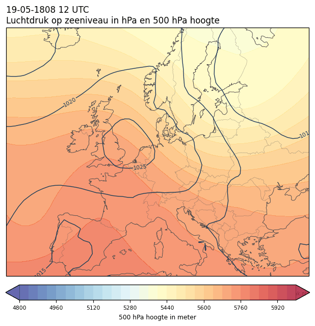 Weerkaart van 19 mei 1808 om 12 UTC