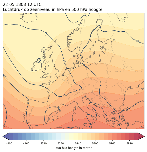 Weerkaart van 22 mei 1808 om 12 UTC