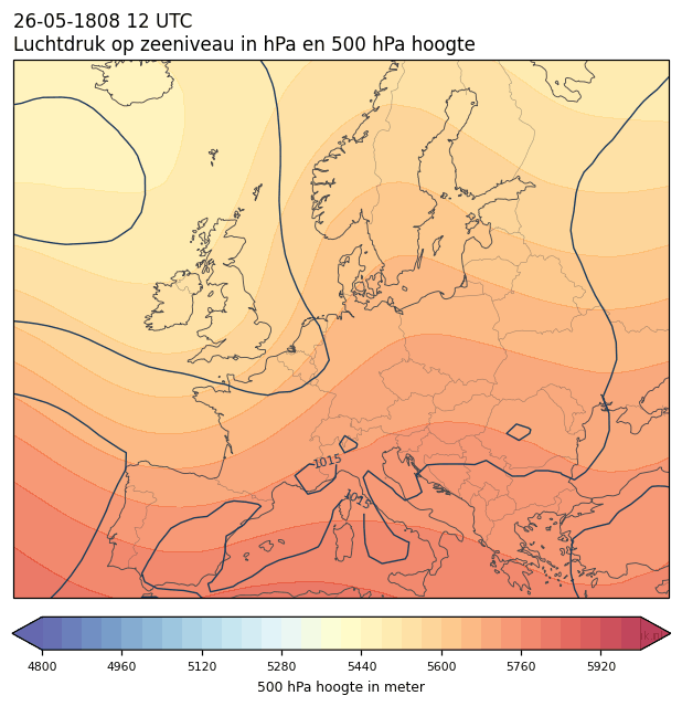 Weerkaart van 26 mei 1808 om 12 UTC