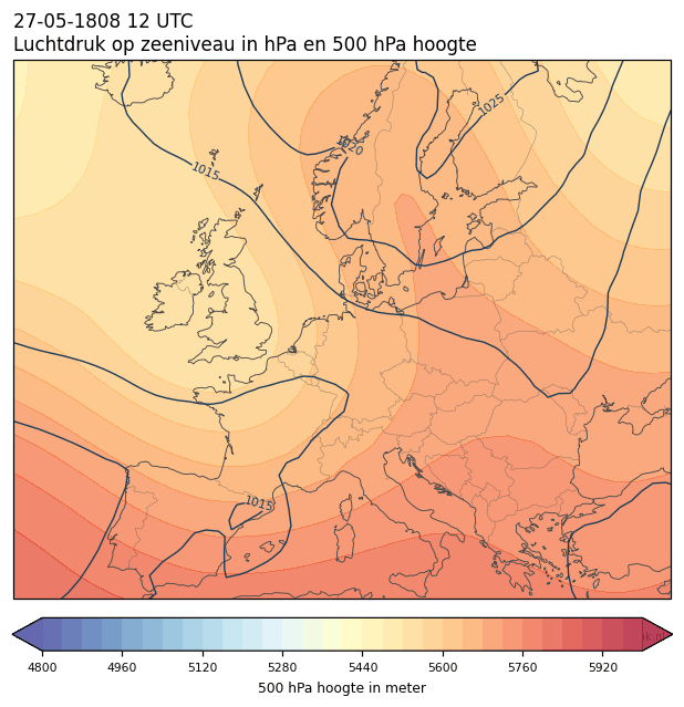 Weerkaart van 27 mei 1808 om 12 UTC