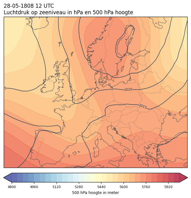 Weerkaart van 28 mei 1808 om 12 UTC