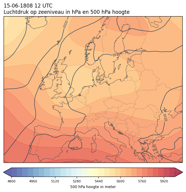 Weerkaart van 15 juni 1808 om 12 UTC