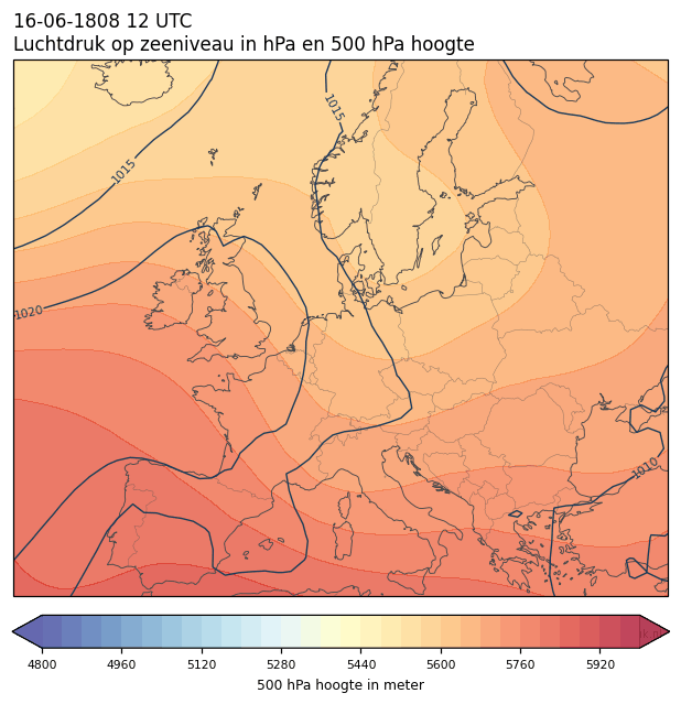 Weerkaart van 16 juni 1808 om 12 UTC