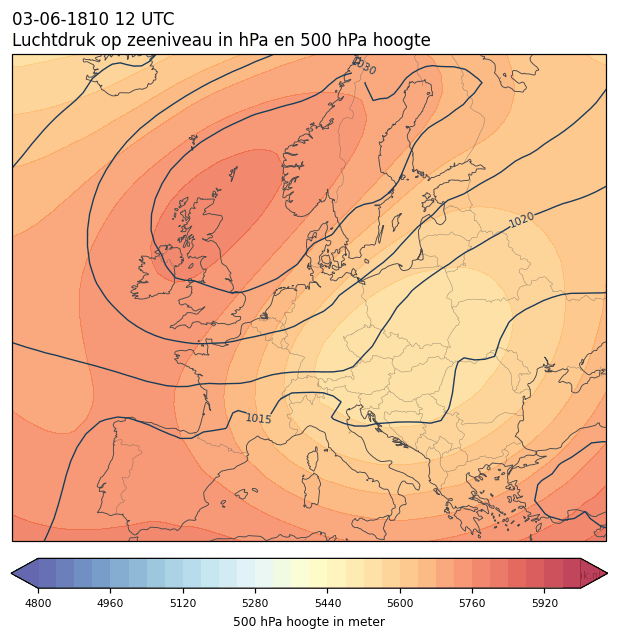 Weerkaart van 3 juni 1810 om 12 UTC