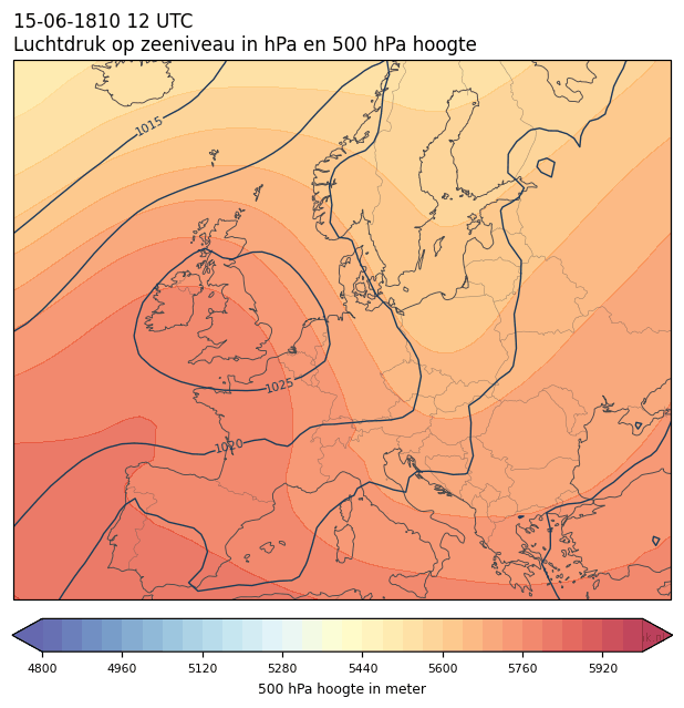 Weerkaart van 15 juni 1810 om 12 UTC