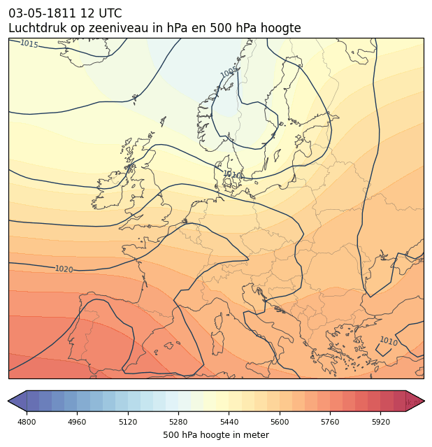 Weerkaart van 3 mei 1811 om 12 UTC