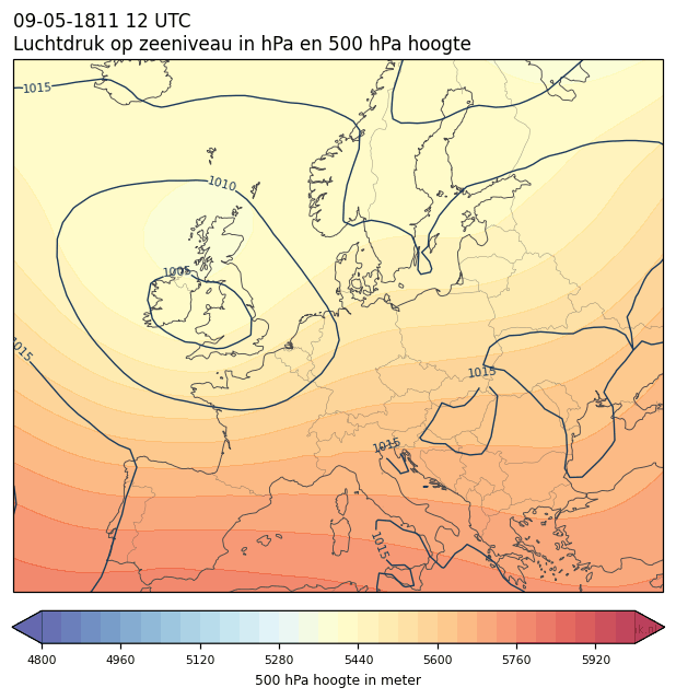 Weerkaart van 9 mei 1811 om 12 UTC