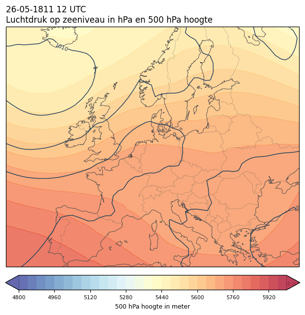 Weerkaart van 26 mei 1811 om 12 UTC