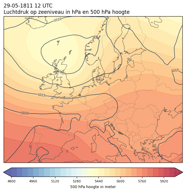 Weerkaart van 29 mei 1811 om 12 UTC