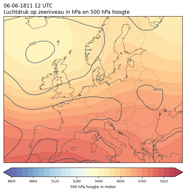 Weerkaart van 6 juni 1811 om 12 UTC