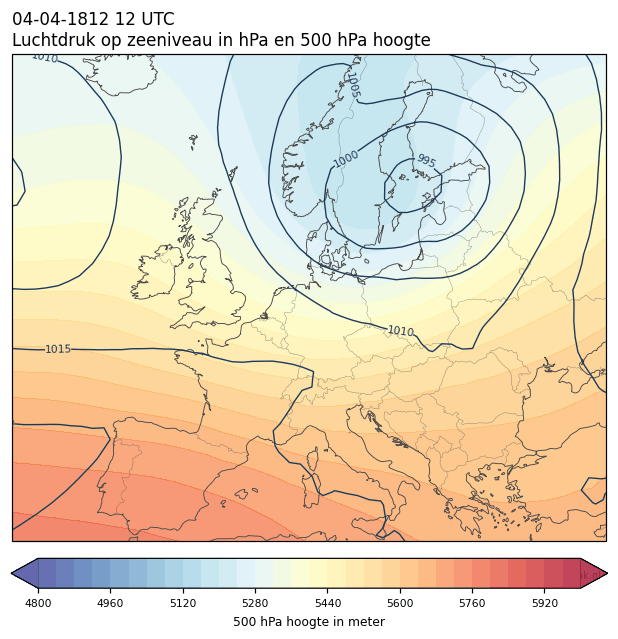 Weerkaart van 4 april 1812 om 12 UTC