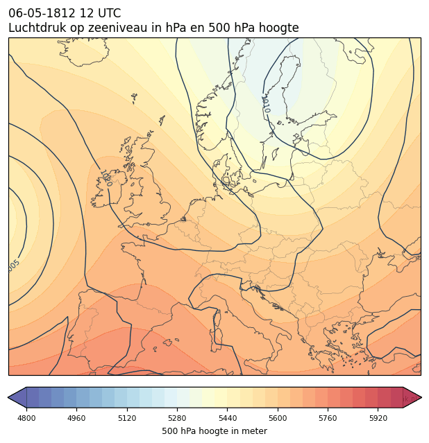 Weerkaart van 6 mei 1812 om 12 UTC