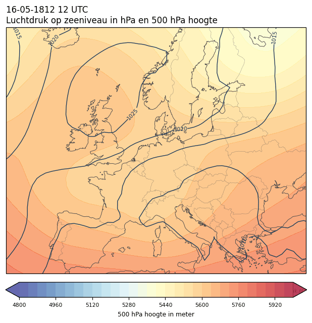 Weerkaart van 16 mei 1812 om 12 UTC