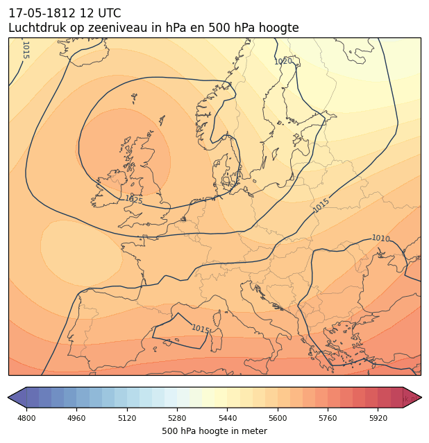 Weerkaart van 17 mei 1812 om 12 UTC
