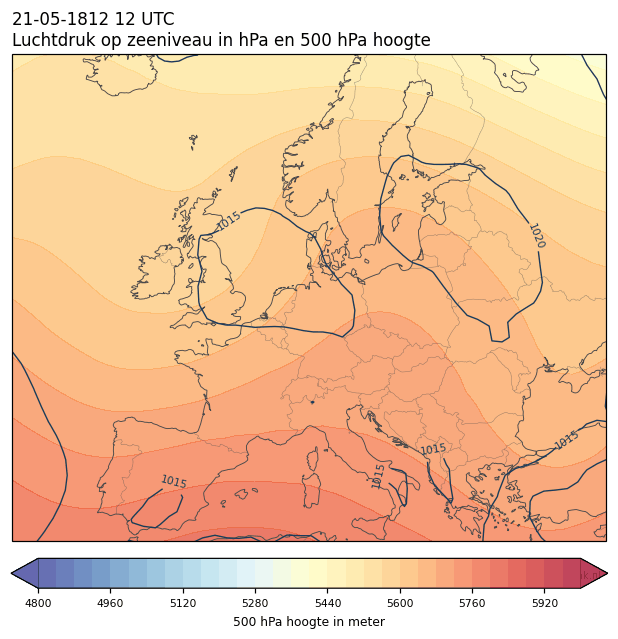 Weerkaart van 21 mei 1812 om 12 UTC