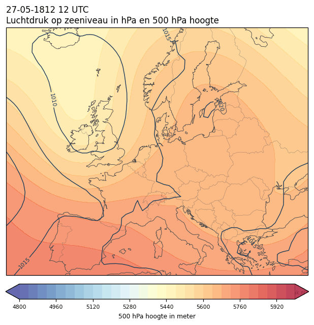 Weerkaart van 27 mei 1812 om 12 UTC
