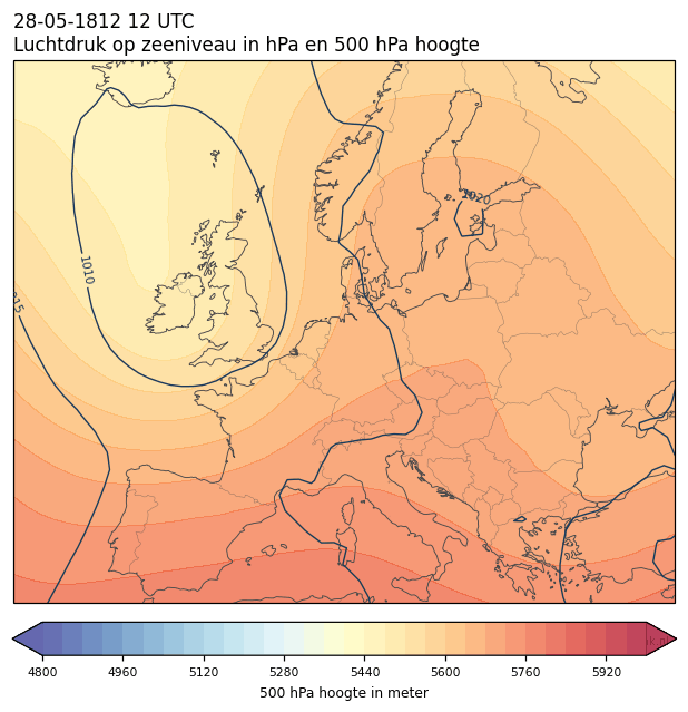 Weerkaart van 28 mei 1812 om 12 UTC