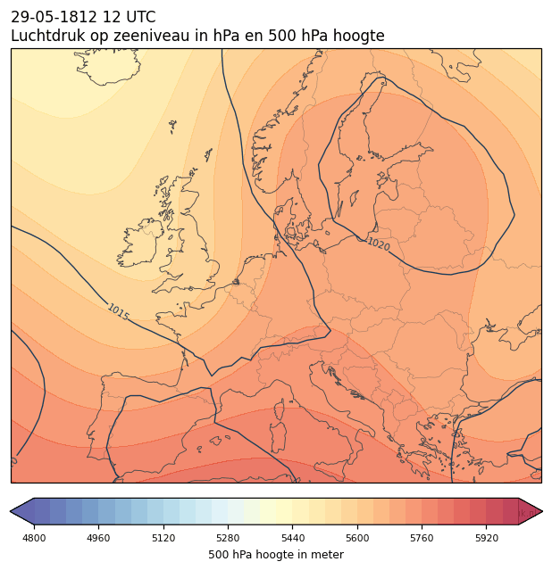 Weerkaart van 29 mei 1812 om 12 UTC